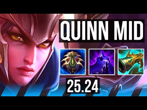 QUINN vs YASUO (MID) | 5k gold comeback | EUW Diamond | 25.24