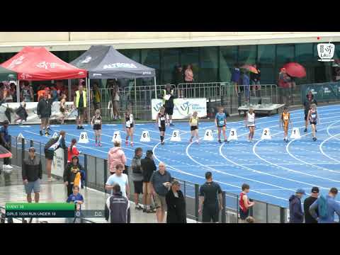Girls Under 10 100m H9 - 2020 State Combined Events Championships // LAVicTV