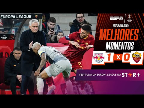 Gols e lances de Red Bull Salzburg x Roma