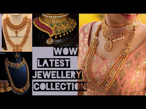 Latest new jewellery collection//  beautiful bridal collection ..mattte  finish jewelry