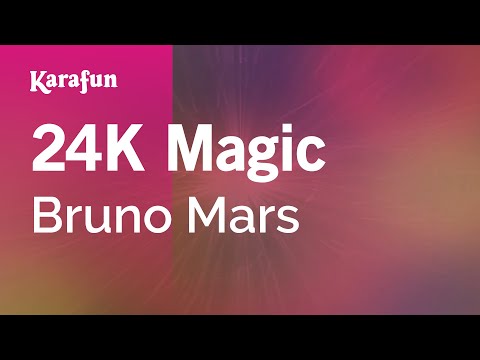24K Magic - Bruno Mars | Karaoke Version | KaraFun