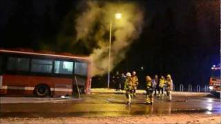 preview picture of video 'Bus Fire / Brand i buss Vallentuna [SE | 12.2011]'