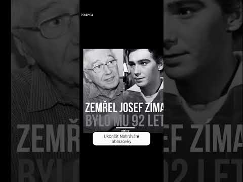 Zemřel Josef Zíma byl český herec zpěvák a moderátor 11.5.1932-6.3.2025 ve věku ✝️ 92 let R.I.P ????????????