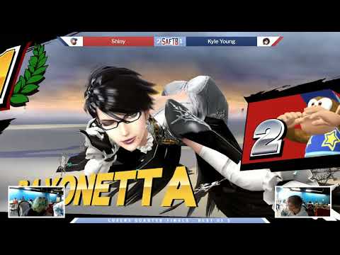 SaftB: The Boys Build a Fort Smash 4 Losers Quarters - Shiny (Diddy Kong) vs Kyle Young (Bayonetta)
