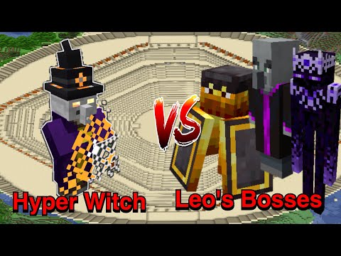 Minecraft |Mobs Battle| Endless Battle| Hyper Witch (Hyper (Bosses & More)) VS /Leo's Bosses