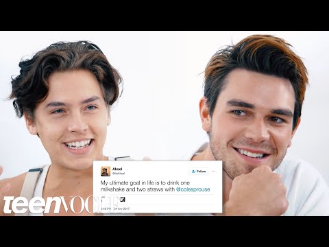 Riverdale's Cole Sprouse & KJ Apa Compete in a Compliment Battle | Teen Vogue