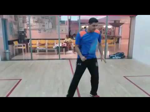 Squash Back hand tips from coach Faheem Khan