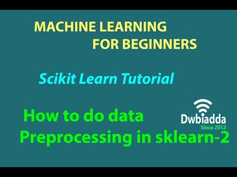 Data Preprocessing In Sklearn Part 2 Machine Learning Scikit Learn Scikit Learn Tutorial