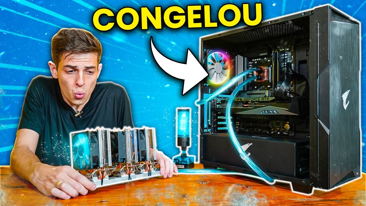 ATUALIZEI O COOLER QUE CONGELA O PROCESSADOR