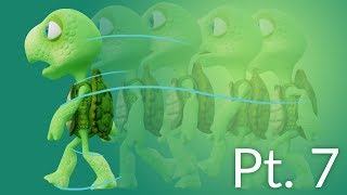 CGC Classic: Creating a Cartoon Turtle Pt. 7 - Animation (Blender 2.6)