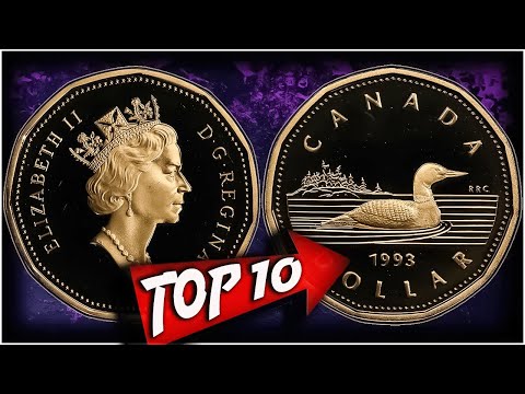 Top 10 Most Valuable Canadian Loonies in Your Pocket Change!!