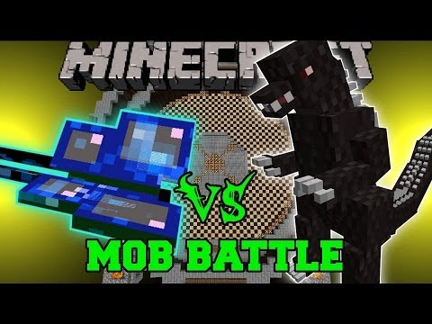 PopularMMOs - MOTHRA VS GODZILLA - Minecraft Mob Battles - Boss Mods