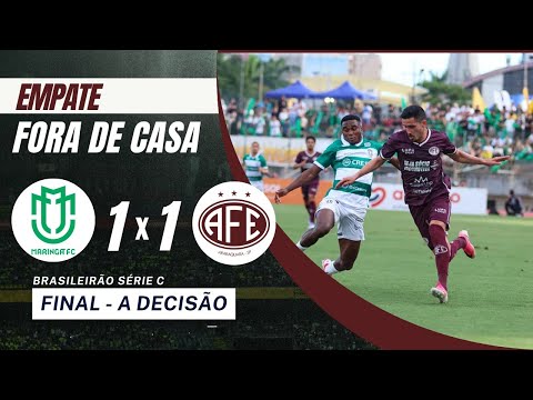 MARINGÁ 1X1 FERROVIÁRIA - TUDO IGUAL NA PRIMEIRA PARTIDA DA FINAL DA SÉRIE C