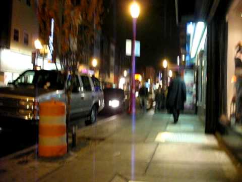 Walking around South Street at night