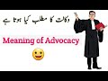 Vakalat Ka Matlab Kya Hota Hai Meaning Of Advocacy وکالت کے معنی Irfan Azeem