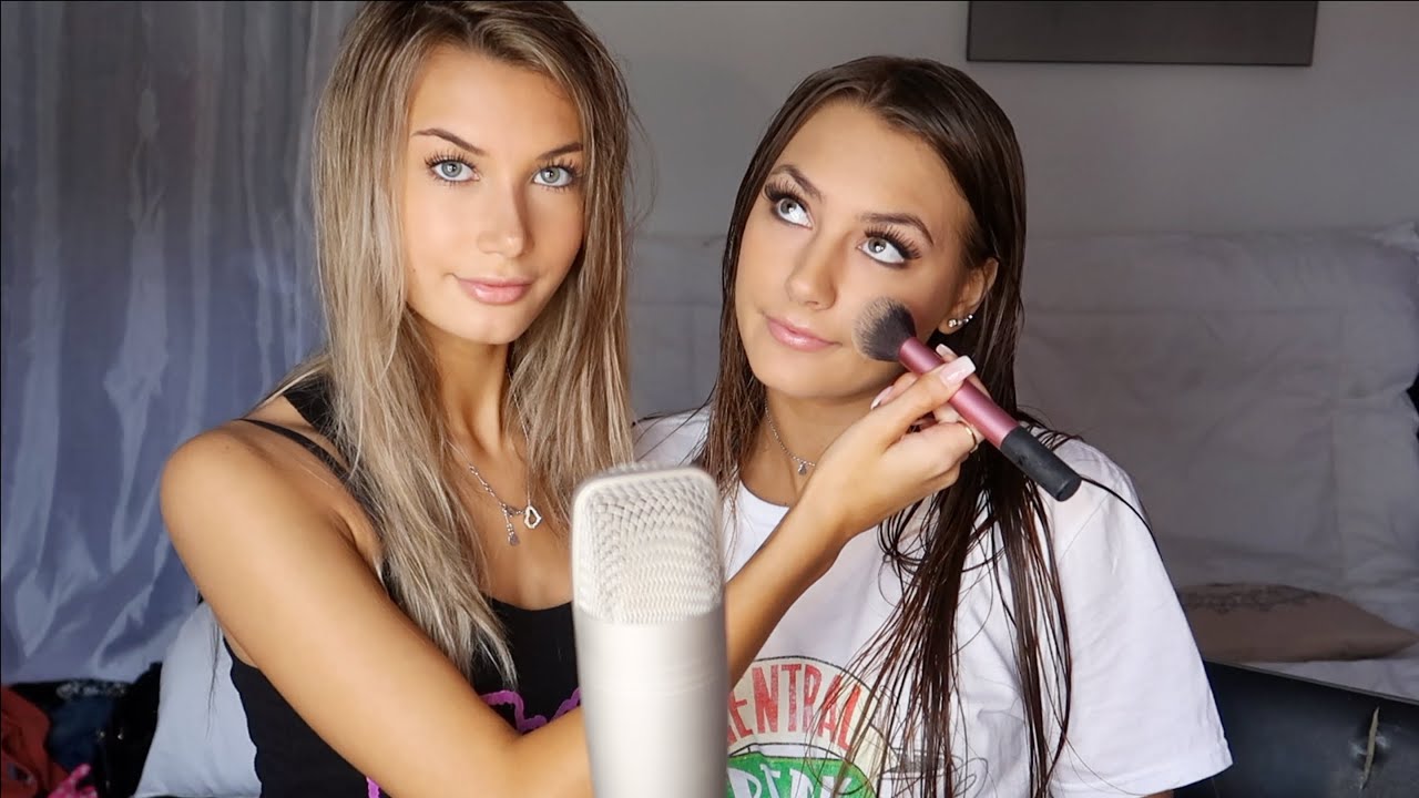 ASMR Doing My Friends Makeup