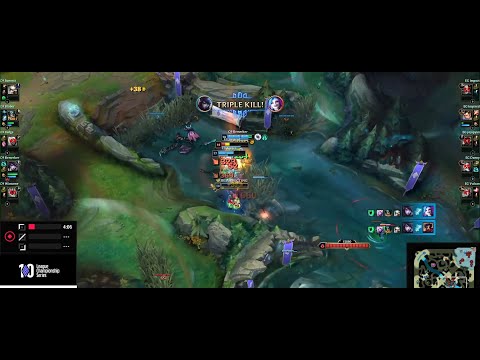 T1 former ADC Berserker smurfing in lcs carrying C9 to win against EG as aphelios