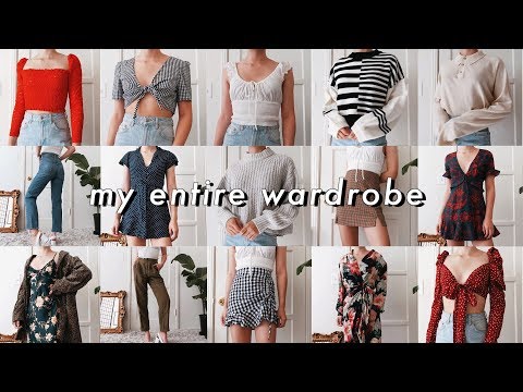 trying on literally EVERY piece of clothing i own