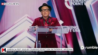 Download lagu 🔥 Rob Schneider rips Candace Owens and Nick Fuentes at AmFest 2025 by Turning Point USA mp3