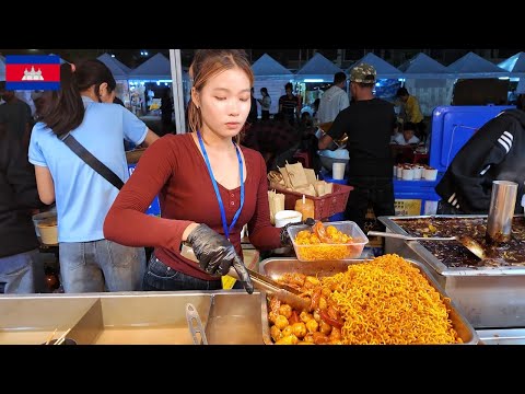 🇰🇭 Amazing Cambodian Street Food Tour 2025 – Delicious Food Collection in Phnom Penh City 🍢🔥