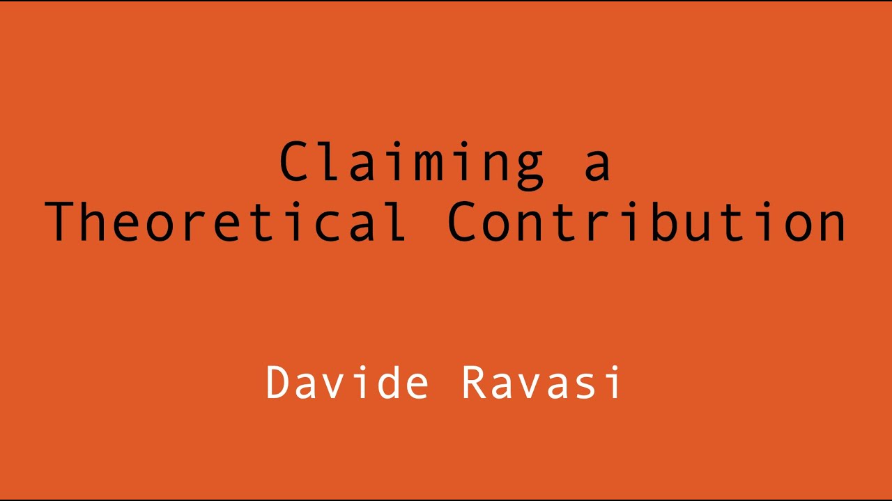 Theorizing from Qualitative Data III: Claiming a Theoretical Contribution