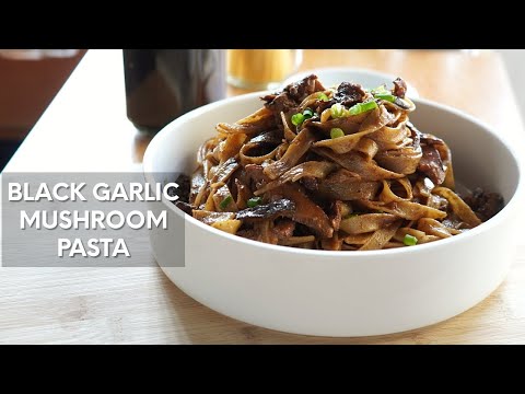 Black Garlic Mushroom Pasta Recipe