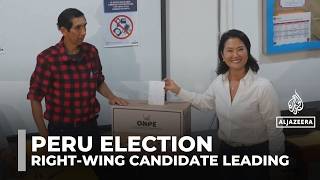Peru presidential election shows right-wing Keiko Fujimori in narrow lead