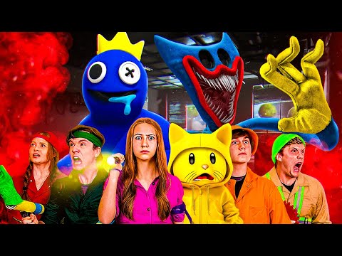 REACTING To POPPY PLAYTIME vs RAINBOW FRIENDS In REAL LIFE?!