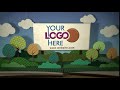 258 Pop Up Book Bilbord Happy Tunes Kids Opener Logo Reveal Intro