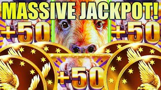MASSIVE EPIC JACKPOT!! OVER 1000X!! BIGGEST BUFFALO JACKPOT OF MY LIFE! 😍 BUFFALO CHIEF Slot Machine