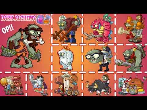 DARK ALCHEMY!! Jurrasic Rockpuncher VS All Zombies - Plants VS Zombie 2