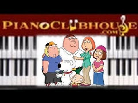 ♫ FAMILY GUY Theme Song (Seth McFarland/Walter Murphy) piano tutorial lesson ♫