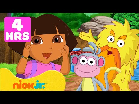 Dora the Explorer | Dora Maratona de EPISÓDIOS COMPLETOS! ➡️ | 240 Minutos! | Nick Jr. em Português