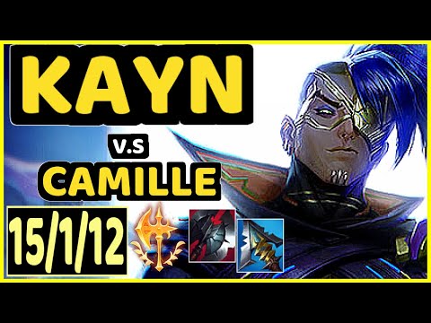 KAYN vs CAMILLE - 15/1/12 KDA JUNGLE GAMEPLAY - EUW Ranked GRANDMASTER