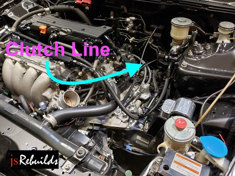 How to Install & Bleed K Swap Clutch Line...