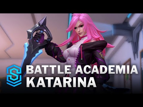 Battle Academia Katarina Wild Rift Skin Spotlight