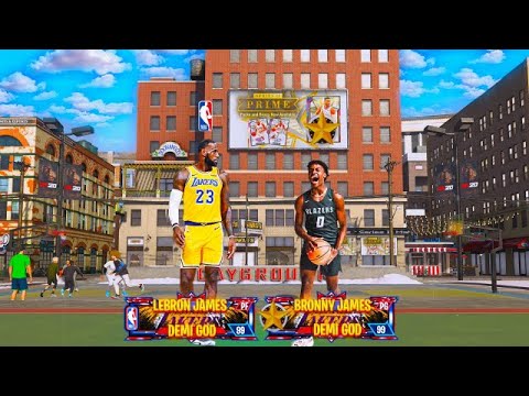 LeBron & Bronny James TAKE OVER the PARK in NBA2K20