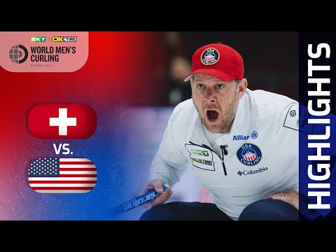 SWITZERLAND v UNITED STATES - Round robin - BKT Tires & OK Tire World Men's Curling Championship