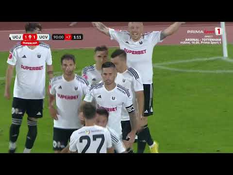 GOOOL! U Cluj - Univ. Craiova 1-1. Nistor s-a răzbunat! Gol pe final de meci pentru clujeni