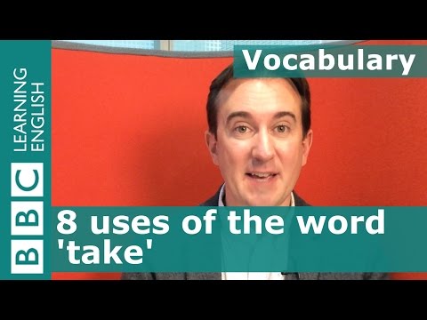 Vocabulary: 8 uses of 'take' - David Copperfield  part one