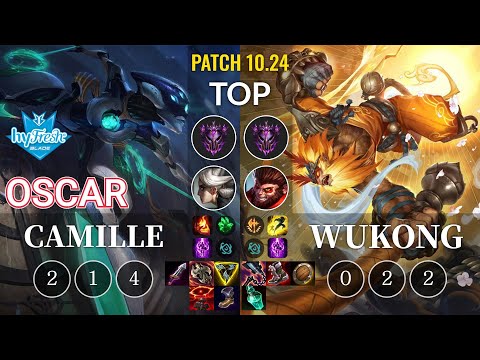 hyF Oscar Camille vs Wukong Top - KR Patch 10.24