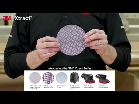 3M™ Xtract Cubitron II Net Disc 710W Demo Video – Woodworking