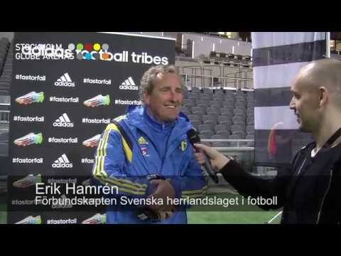 Erik Hamrén på Tele2 Arena - vinn signerad fotboll!