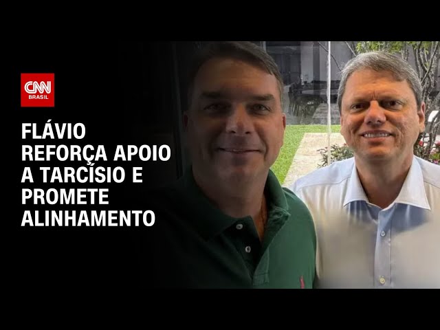 Flávio Bolsonaro reforça apoio a Tarcísio e promete alinhamento “mais que nunca” | HORA H