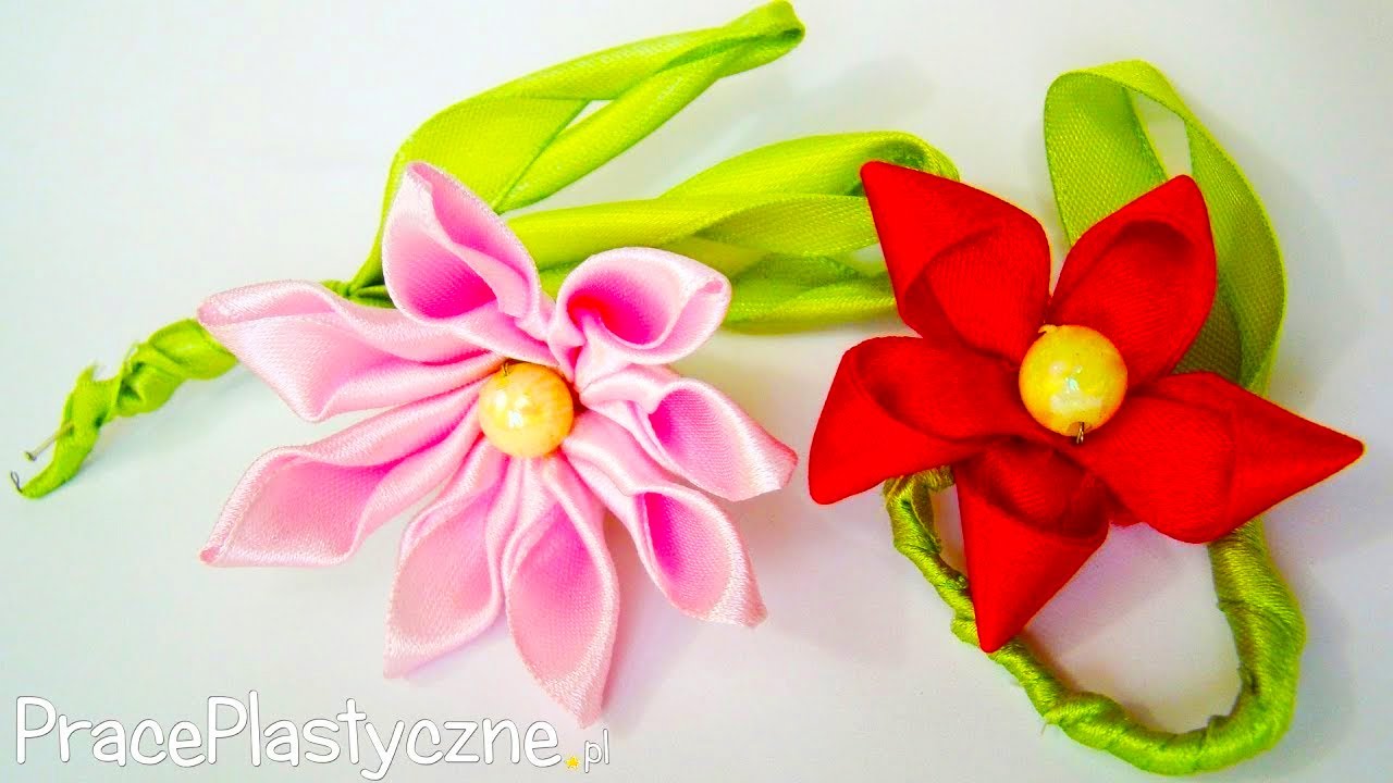 Jak zrobić kwiaty ze wstążki?