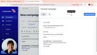 How to preview your email campaign in Mailmeteor Dashboard