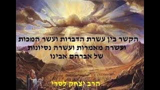 הרב יצחק לסרי - עשרת הדברות מול עשר המכות-ועשרה מאמרות ועשרה נסיונות