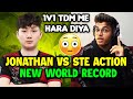Jonathan vs Ste action who is better ? 😳 Godlike Ste world record in pubg 🇮🇳