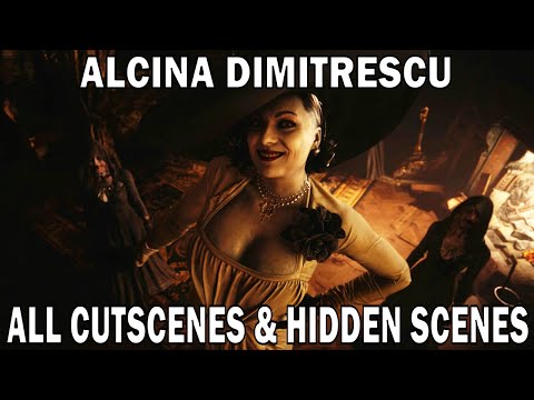 All Alcina Dimitrescu "Tall Lady" Cutscenes & Hidden Scenes from Resident Evil 8: Village (PS5)