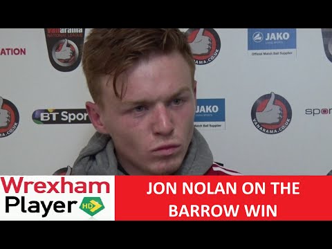 Jon Nolan on the Barrow win